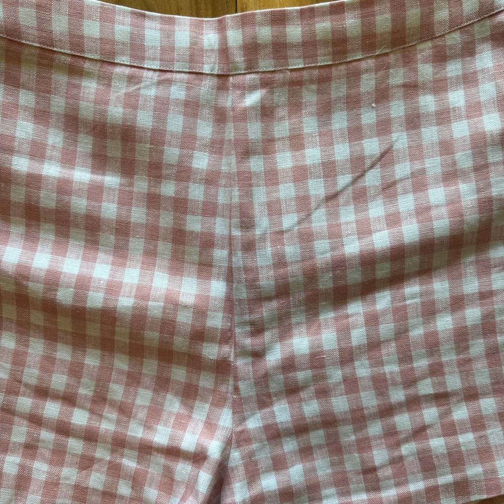 Posse Pink Gingham High Waist Shorts - Picture 3 of 10